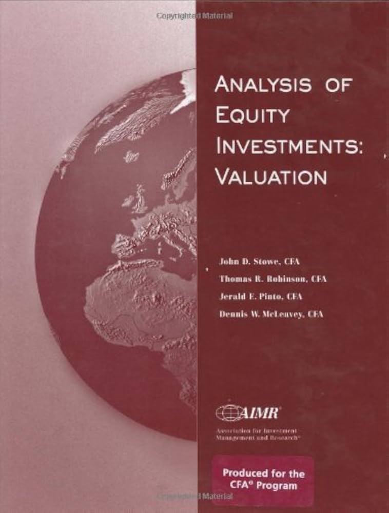 Links to Analysis of equity investments: valuation