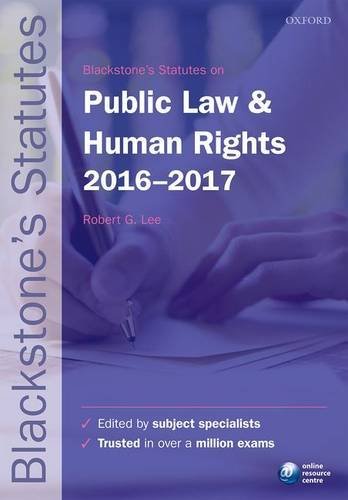 Links to Blackstone's Statutes on Public Law & Human Rights 2016-2017