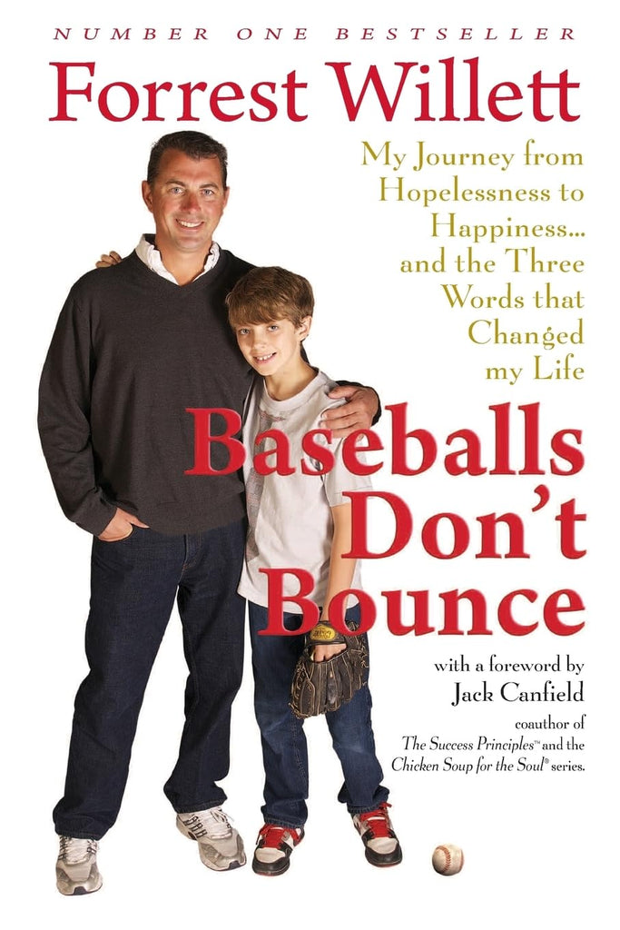 Links to Baseballs Don't Bounce: My Journey From Hopelessness to Happiness... and The Three Words That Changed My Life