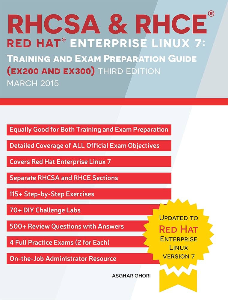 RHCSA & RHCE Red Hat Enterprise Linux 7: Training and Exam Preparation ...