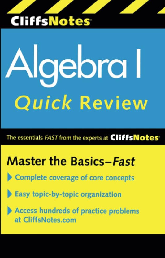 CliffsNotes Algebra I Quick Review - Dubai - Buy Used/Second-Hand Books - BookHero