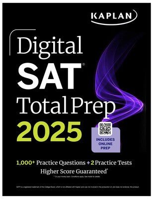 Digital SAT Total Prep 2025: Includes 2 Full Length Practice Tests, 1,000+ Practice Questions + 1 Year Access to Online Quizzes and Video Instruction - Dubai - Buy Used/Second-Hand Books - BookHero