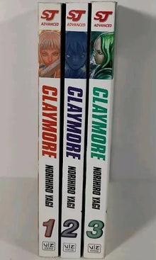 Claymore Manga Volumes 1–3