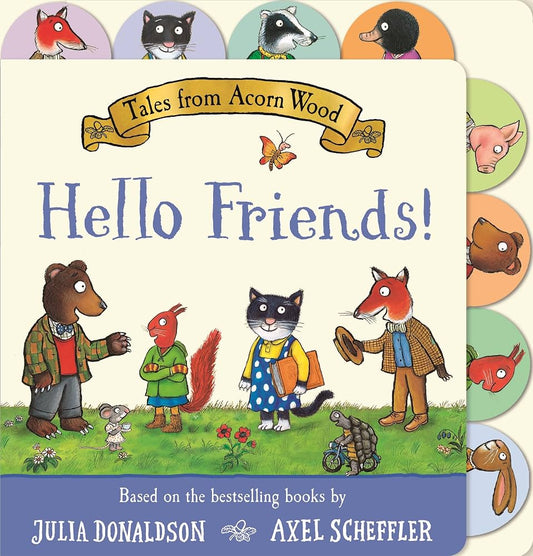 Tales from Acorn Wood: Hello Friends! A Tabbed Board Book - Dubai - Buy Used/Second-Hand Books - BookHero