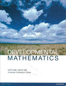 Developmental Math Book Developmental Mathematics | Maths;098;Math 099 – Dubai - Buy Used ...